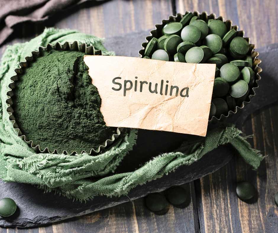 Alghe Spirulina secca in polvere o in compresse